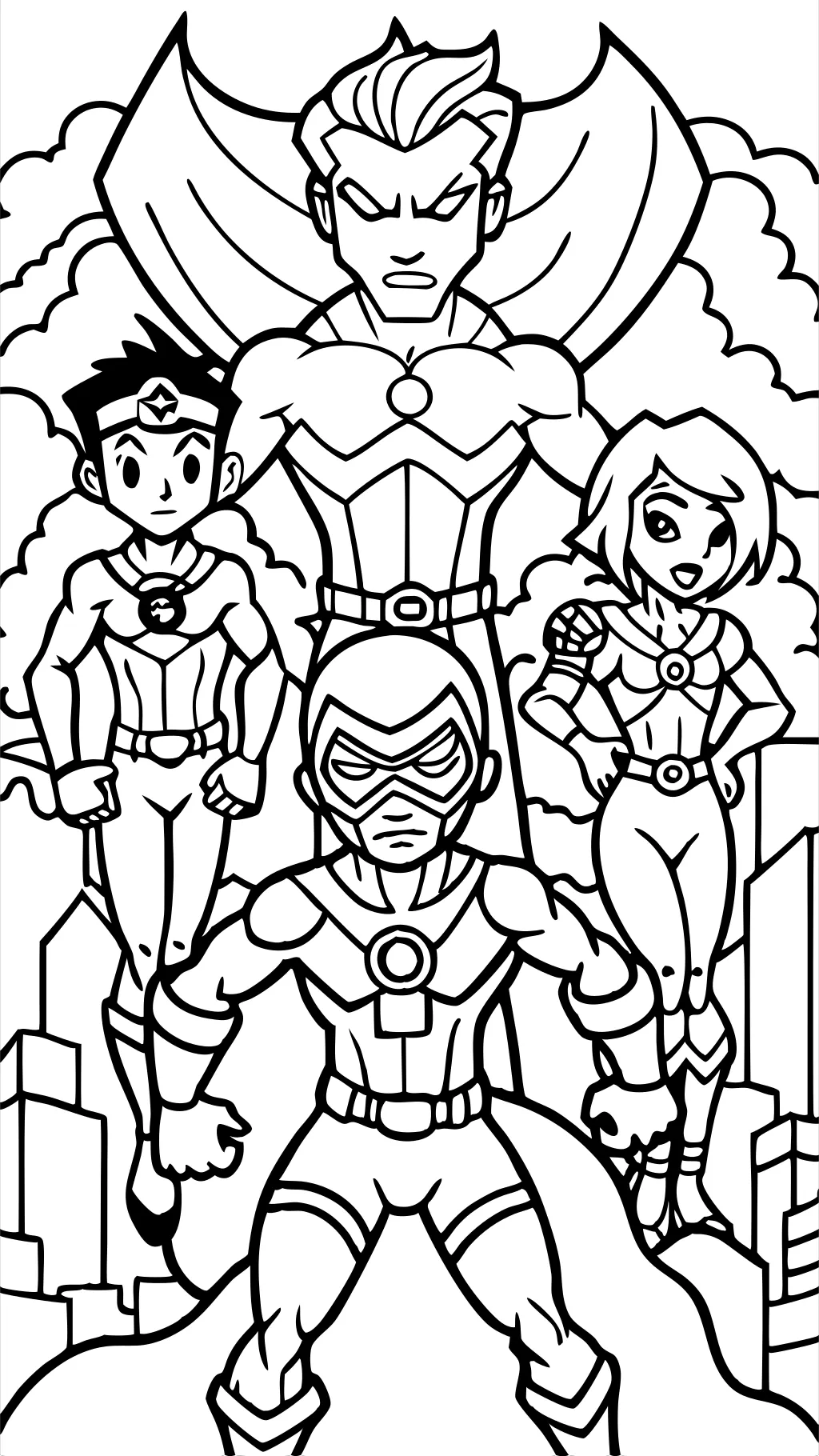 teen titans coloring pages